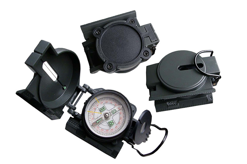 China Magnetic compass metal lensatic hiking compass Manufacturer
